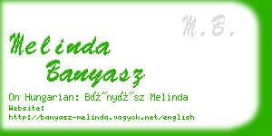 melinda banyasz business card